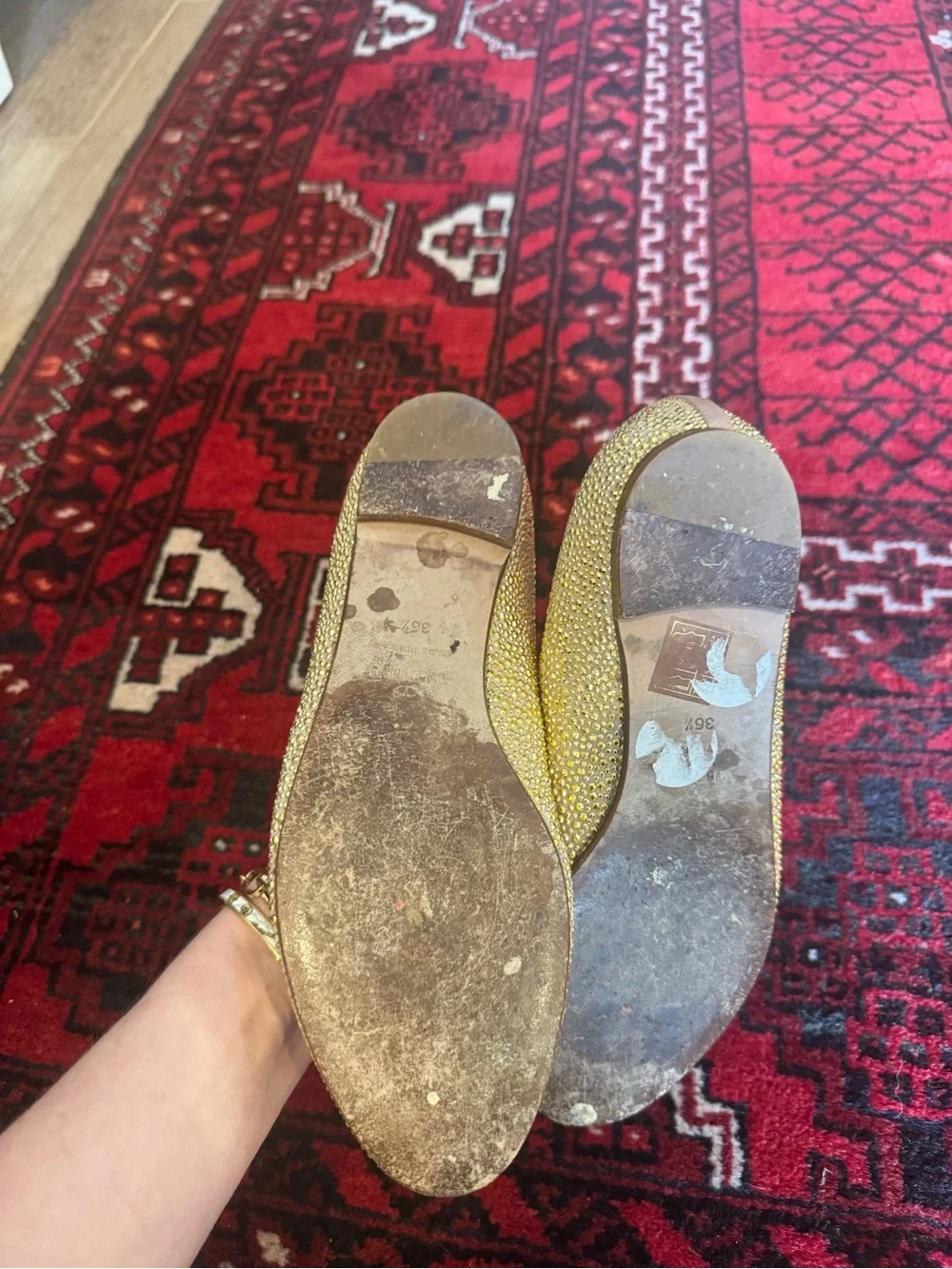 Valentino Garavani Glam Micro-Rockstud Ballet Flat